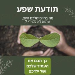 תמונה. תודעת שפע. מה בחיים שלכם היום, שהוא לא למיידי